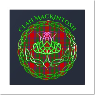 MacKintosh Scottish Tartan Celtic Thistle Posters and Art